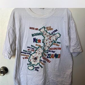 White New Zealand Graphic T-Shirt